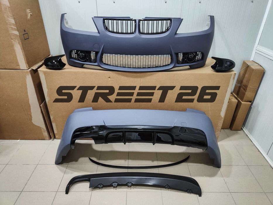 Kit Pachet M3 BMW Seria 3 E90 (2005-2007) Bara Fata Spate-cu accesorii