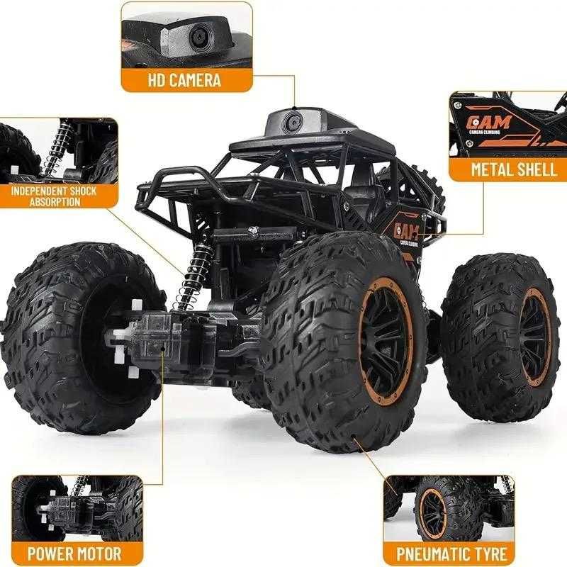 Masina off-road cu telecomanda si camera HD Masina RC Jeep Teren Greu