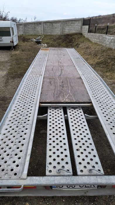 Platforma dubla 9m utili, platou aluminiu, 2019