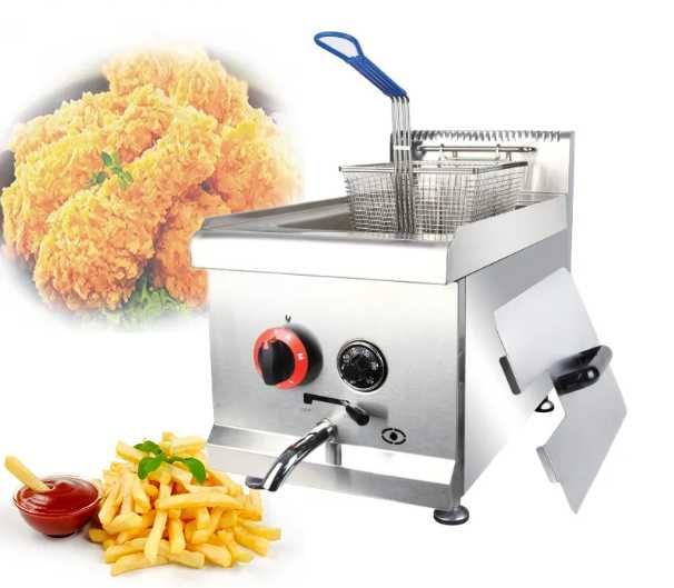 Friteuză Profesională din Inox, Capacitate 15L, Factură și Garanție