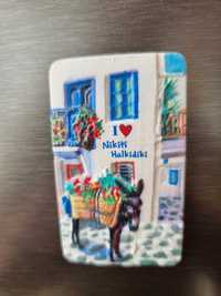 Magnet frigider ceramic in relief - Grecia Nikiti HALKIDIKI