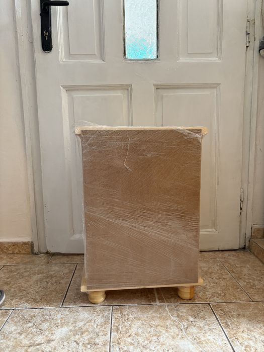 Нощтно шкафче от естествено дърво  (2бр.)