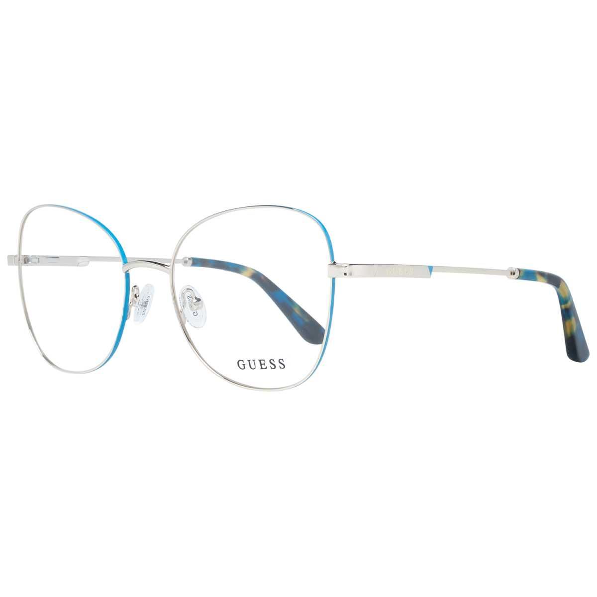 GUESS – Дамски метални рамки за очила "BLUE & GOLD" нови с кутия