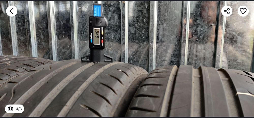 205/45 R17 - Dunlop de vara - 6.7mm! - doua anvelope !