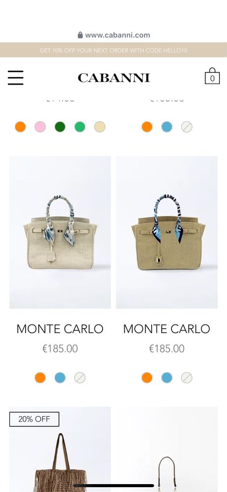 Cabanni чанта Monte Carlo
