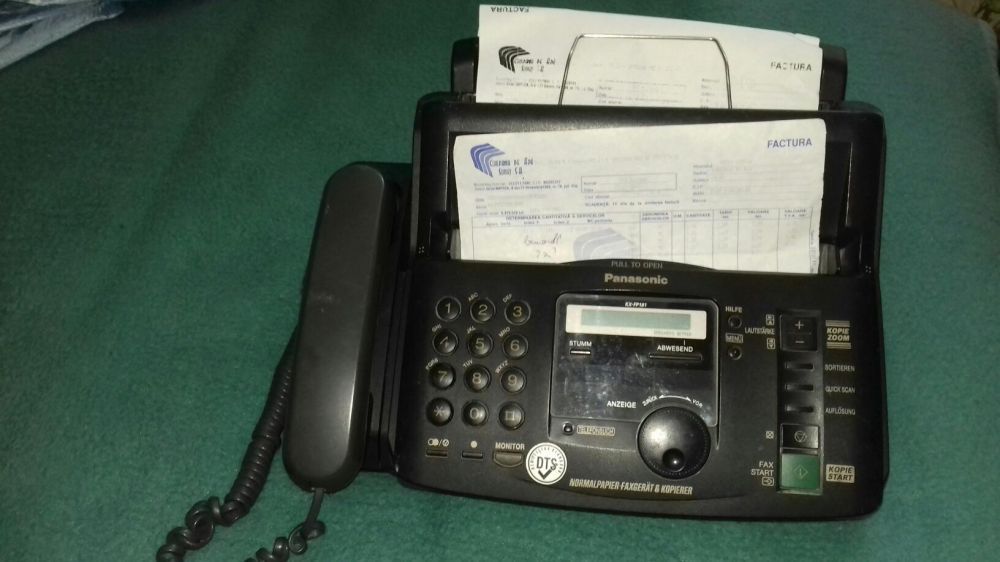 Fax Panasonic KX-FP181 cu film termic și telefon