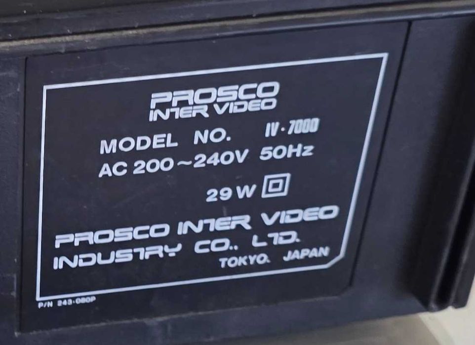 Player video VHS Prosco IV-7000 - de vazut casetele de la nunta