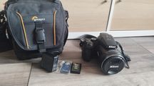Nikon Coolpix p900, 83х суперзуум, 2 батерии, кутия, чанта, дистанцион