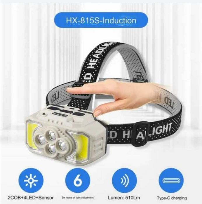 Мощен акумулаторен челник със сензор, USB зареждане