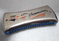 Голяма Немска Хармоника "Vermona", метална, двустранна, DDR