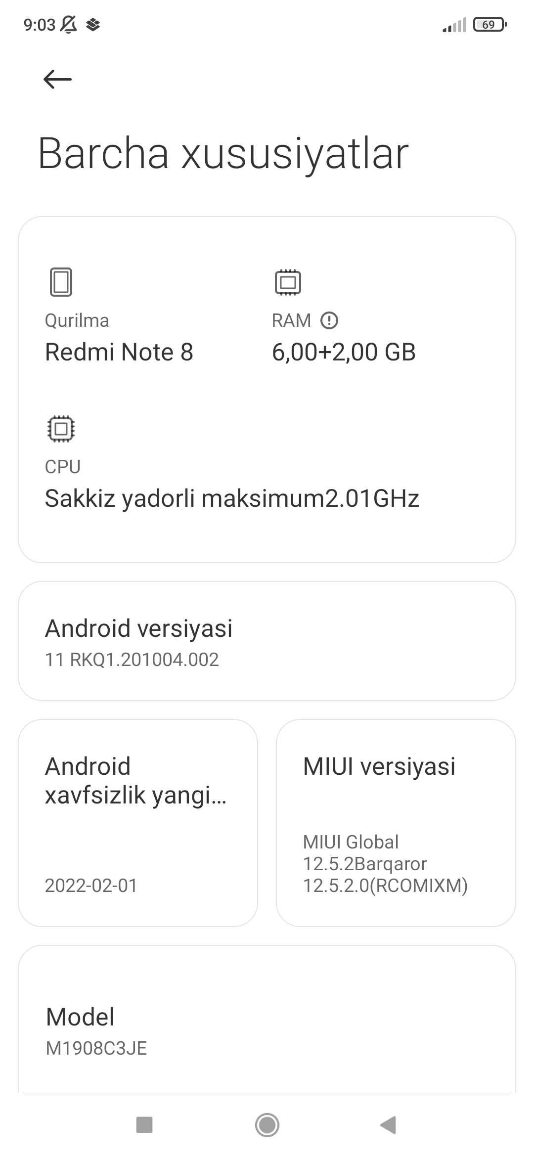 Redmi note 8. 6/128 talik