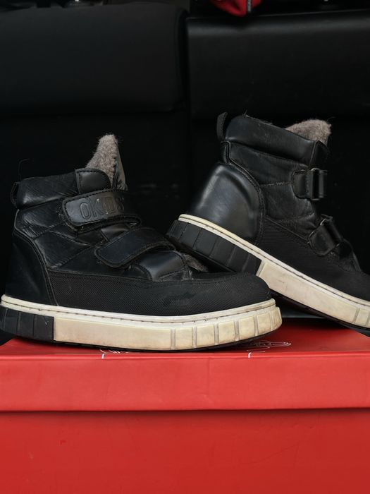 Ботинки черные, детские