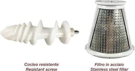 BEPER BP.720 Електрическа преса и филтър за домати, бяла, 300 W