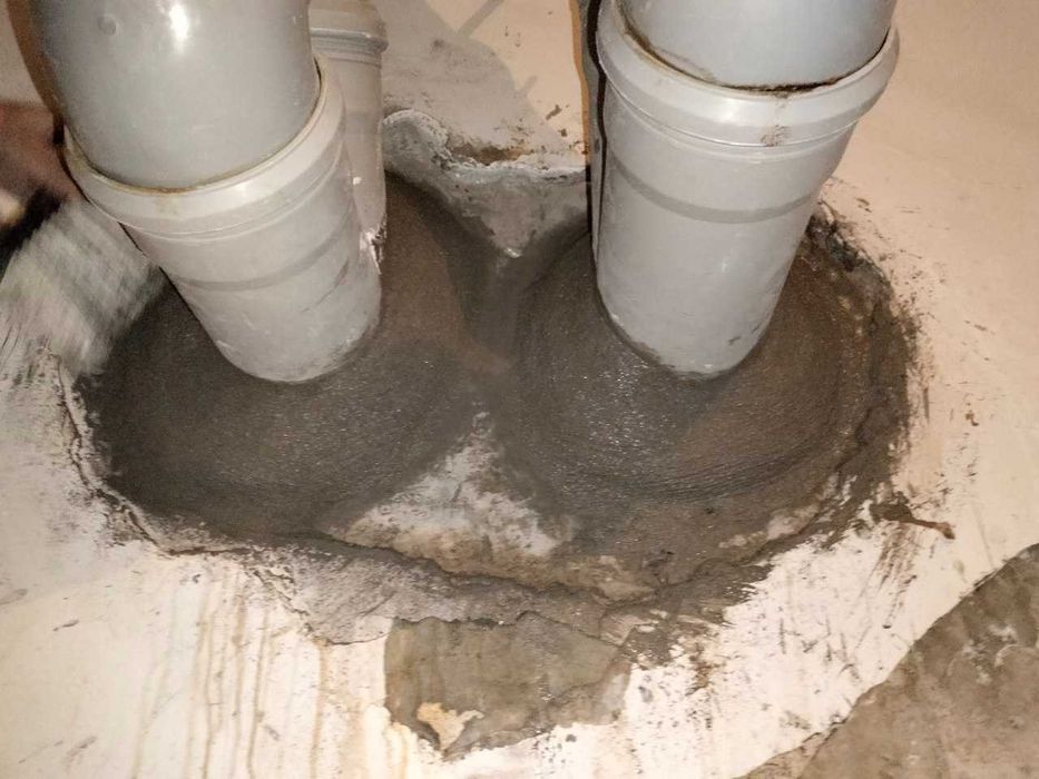 Гидроизоляция мест ввода коммуникаций Остановка активных течей