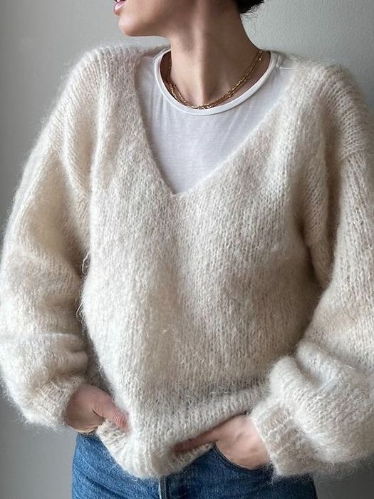 Пуловер от 100% мохер