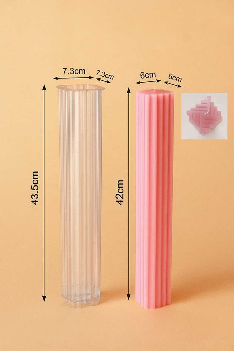 Matrita acril model deosebit pentru lumanari botez si cununie