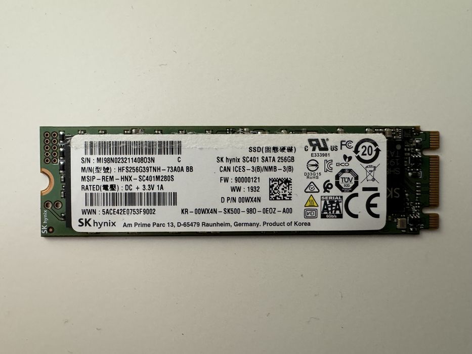 SSD SK Hynix SC401 256GB M.2 2280 SATA
