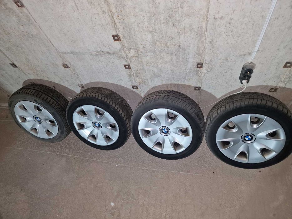 Джанти с гуми и тасове 5×120 16 цола BMW