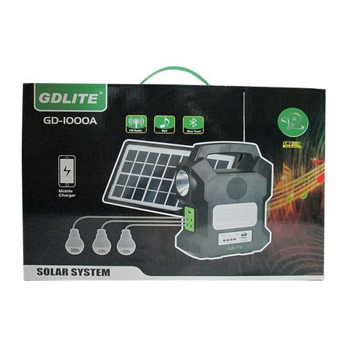 Sistem Iluminare LED cu Incarcare Solara, 3 Becuri LED