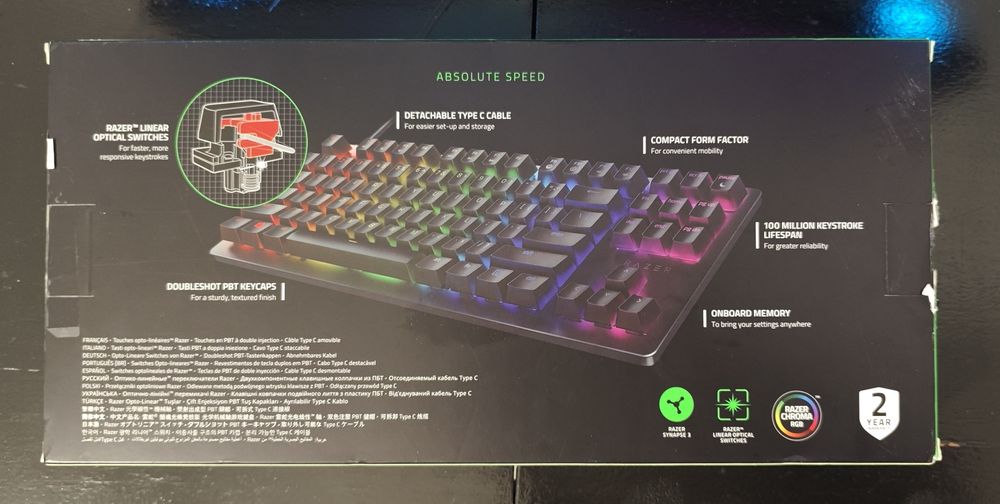 Razer Huntsman TKL Red Lenar Switch