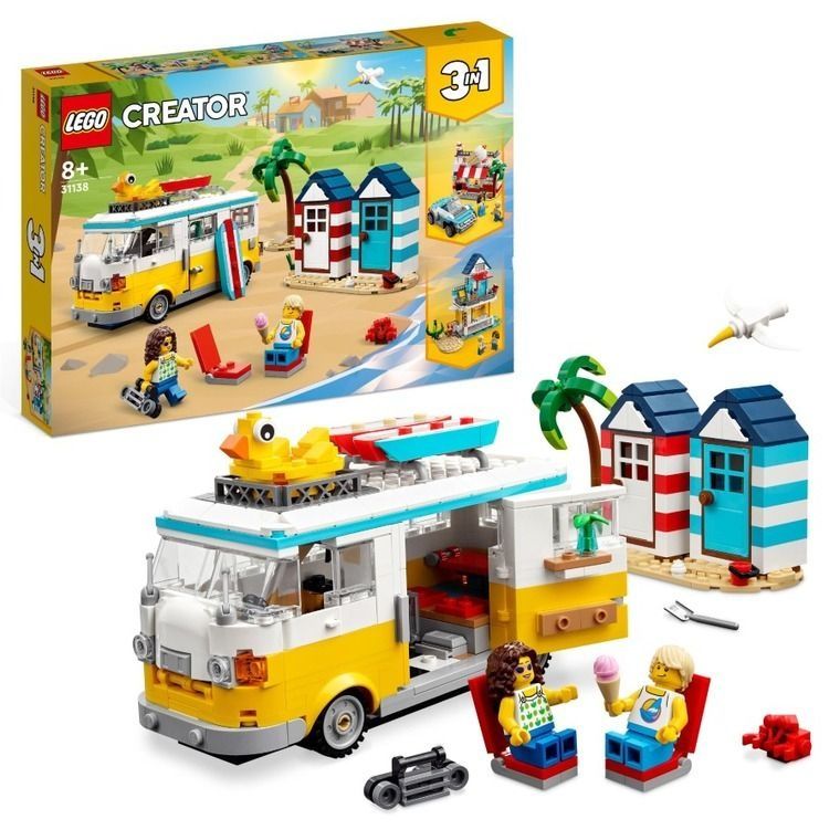 Lego Creator 3 in 1 Autorulota PLAJA 31138, NOU