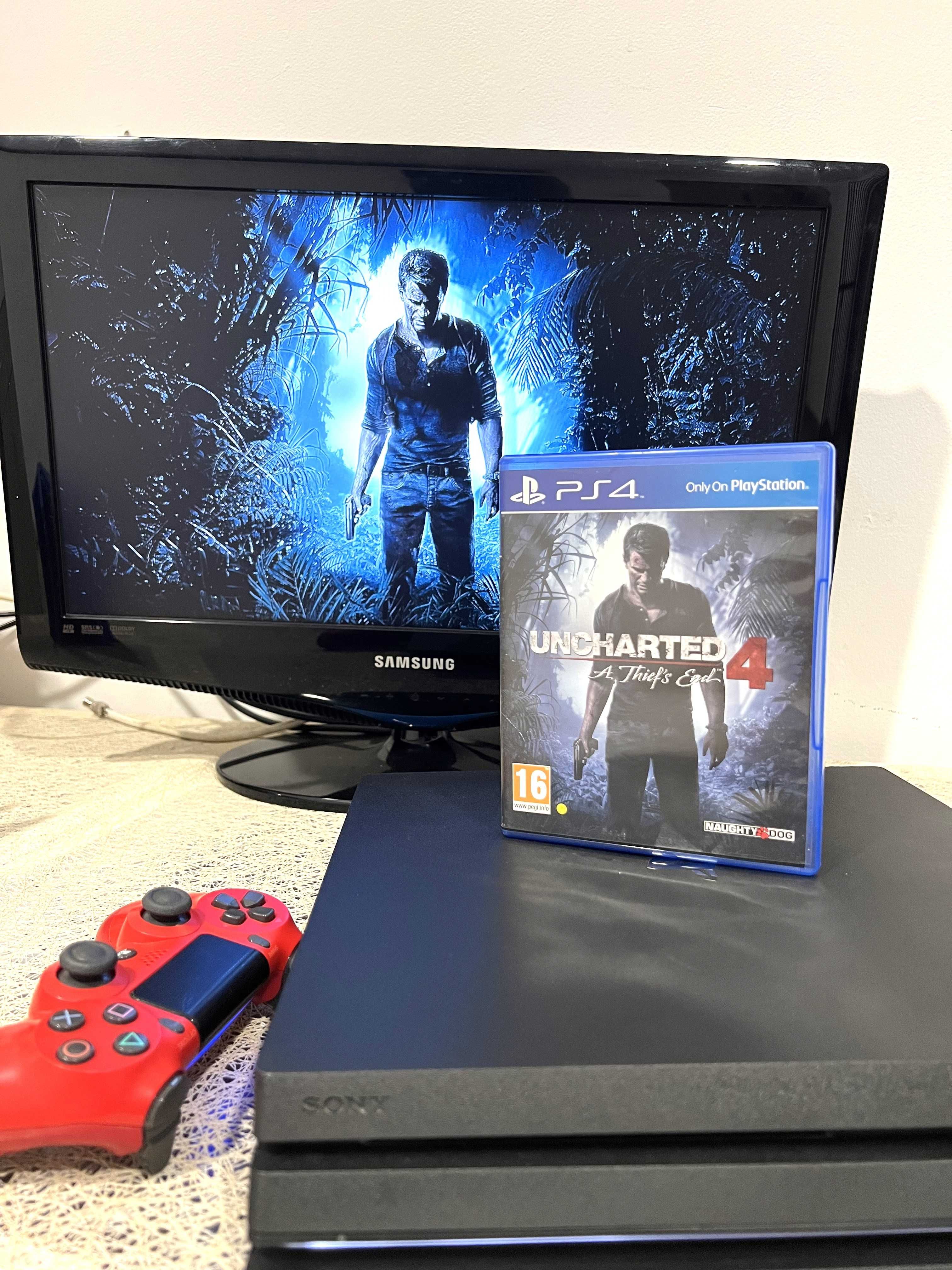 Consolă PlayStation Sony PS4 Pro, 1TB cu 4 jocuri!