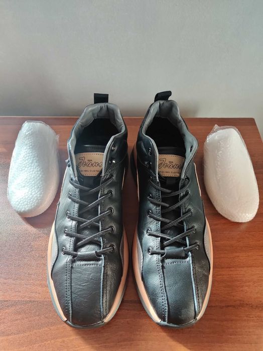 Кожени мъжки зимни обувки