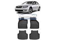 Гумени стелки зa Skoda Octavia 3, 2012-2019 г., ProLine 3D