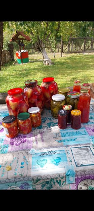 Muraturii legumele sunt din gradina proprie.