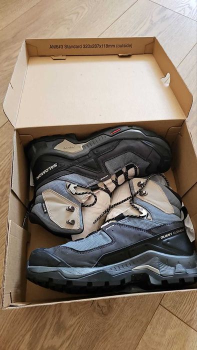 Дамски туристически обувки Salomon QUEST ELEMENT GTX W Ebony/Rainy Day