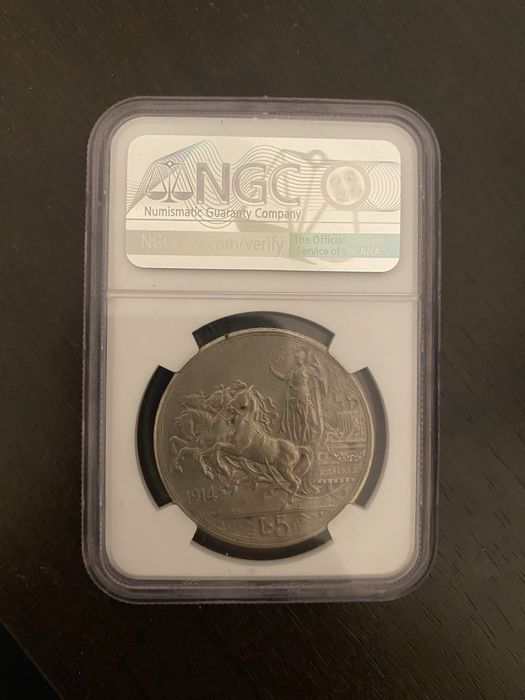 Moneda Argint vittorio emanule 3