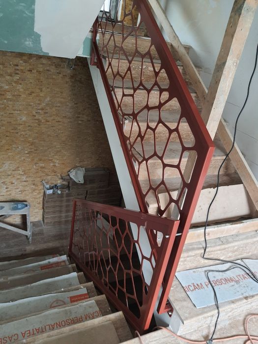 Balustrade inox sticla gard tabla traforat grilaje