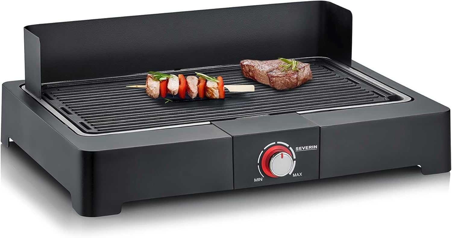 SEVERIN Настолен грил, Балконска скара без риск от изгаряне, 2200W