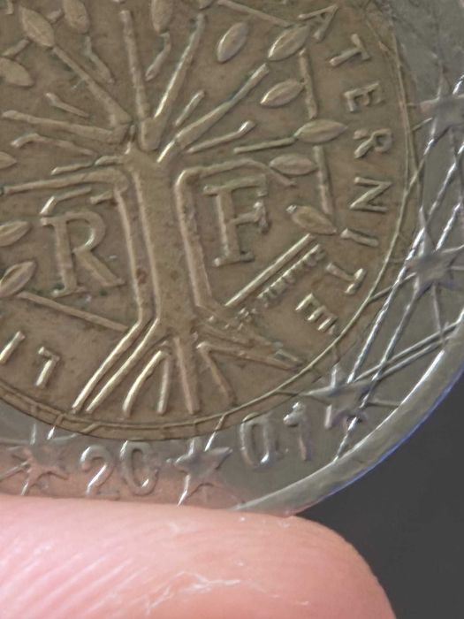 Монета 2 Евро  2001г.Франция