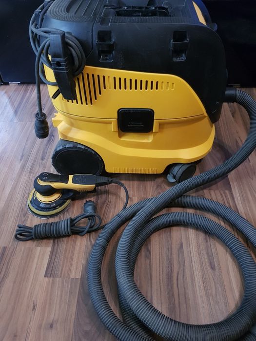 Aspirator Mirka DE 1230 L AFC EU și mașină de șlefuit Mirka deros 650