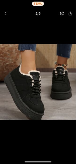 Женские Уютные Зимние Кроссовки с Флисовой Подкладкой