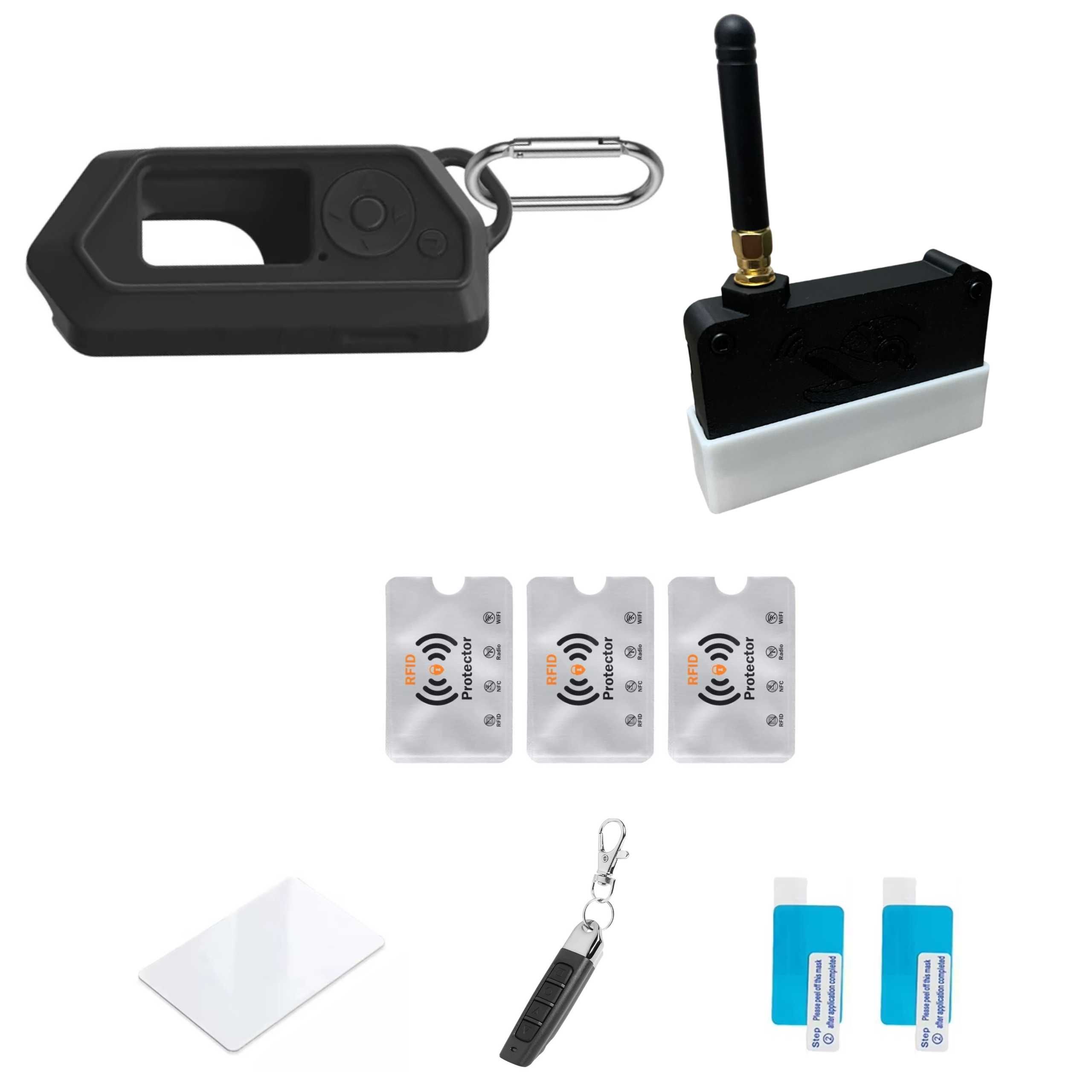 Set Accesorii Flipper Zero-Husa Silicon Neagra V2,Carcasa Wi-Fi DEV, B