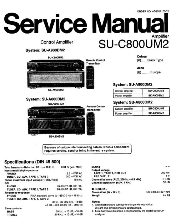 Preamplificator Technics SU-C800UM2