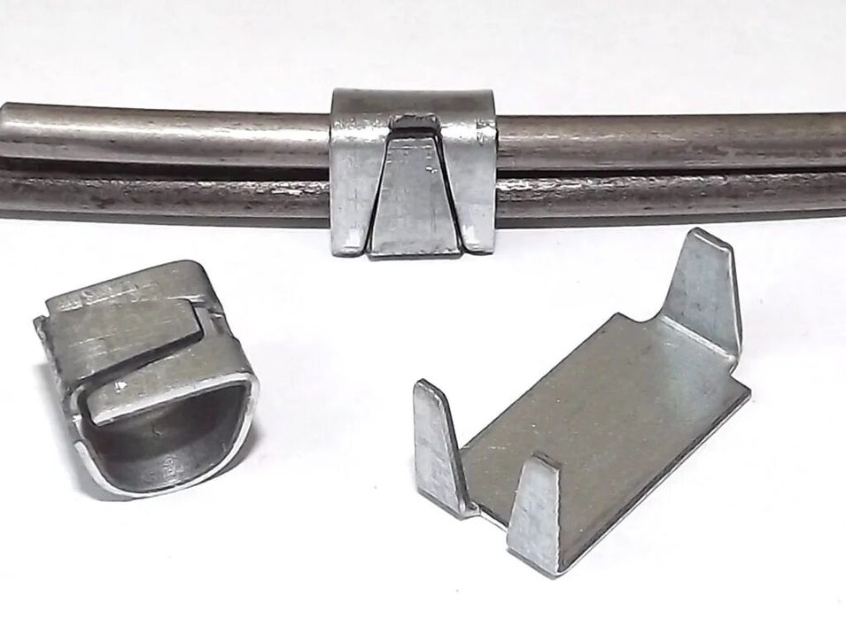 Скоба крепежная для АКЛ, скоба для ягозы, зажим скоба для габионов для