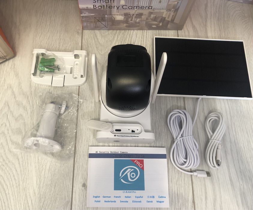 Camera Supraveghere O-Kam Pro 4G Zoom 10x Alarma Rezolutie 4K Sd-32Gb