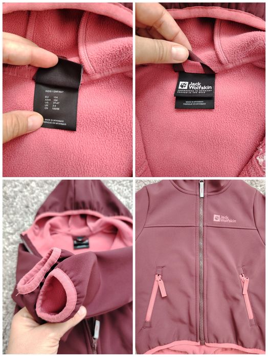 Jacheta softsheel - Jack Wolfskin copii mărimea 104