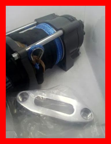 Troliu winch cabestan ATV 3500lbs / 1588 kg sufa sintetica plasma NOU