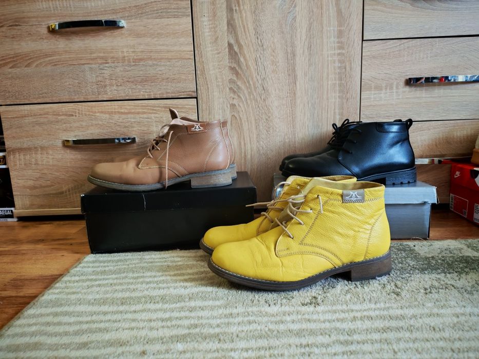 Дамски обувки /боти - кларкове естествена кажа 41номер