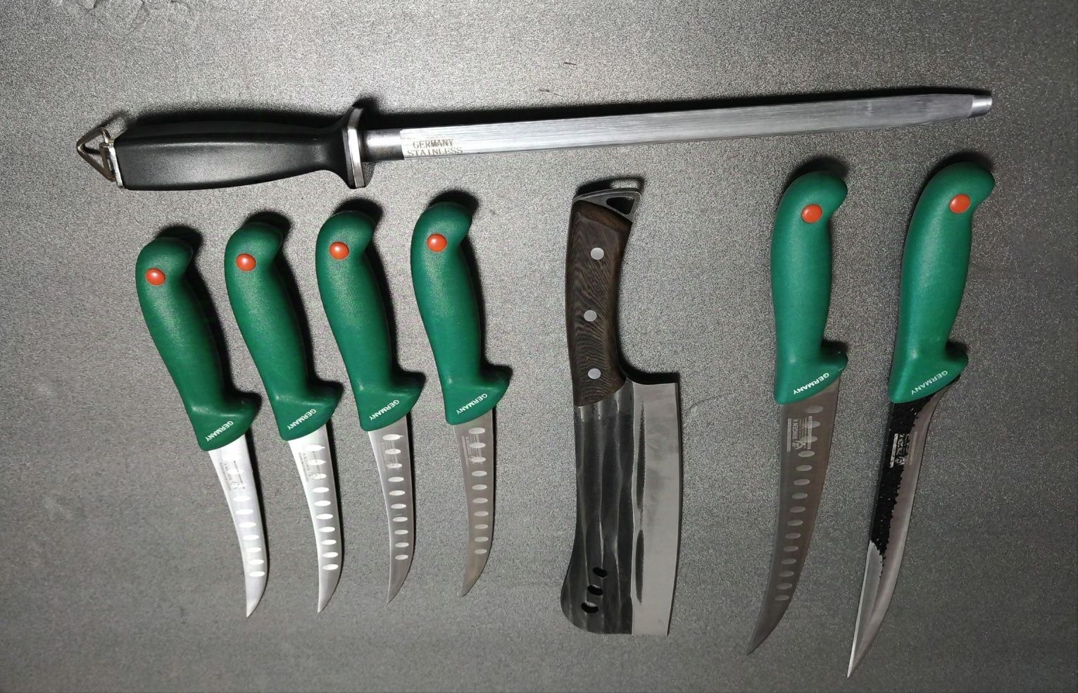 Set Cutite Macelarie 8 Piese Germany GREEN
