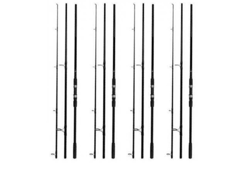 Set 4 Lansete Diamant Alb Next Carp, lungime 3,60 m, 3.5 Lbs, Carbon 8