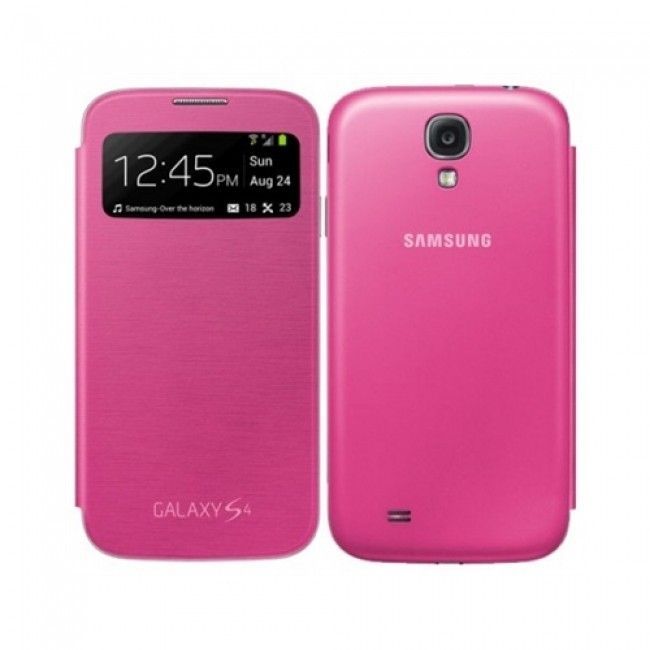 Huse samsung s4 inclusiv originala Samsung I9505 Galaxy S4 S-View roz