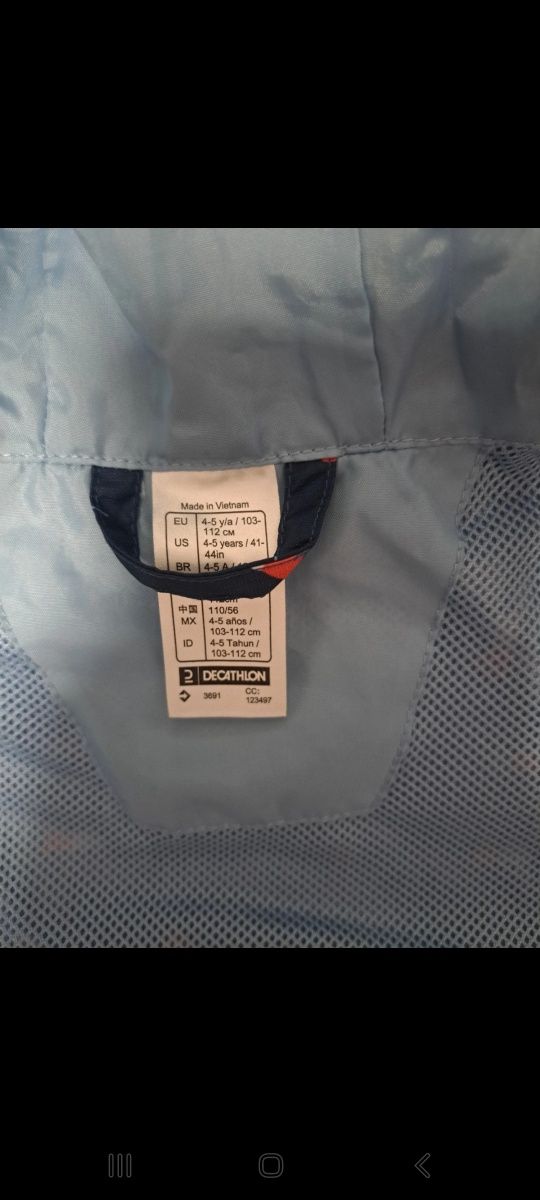 Geaca impermeabila 110 Decathlon