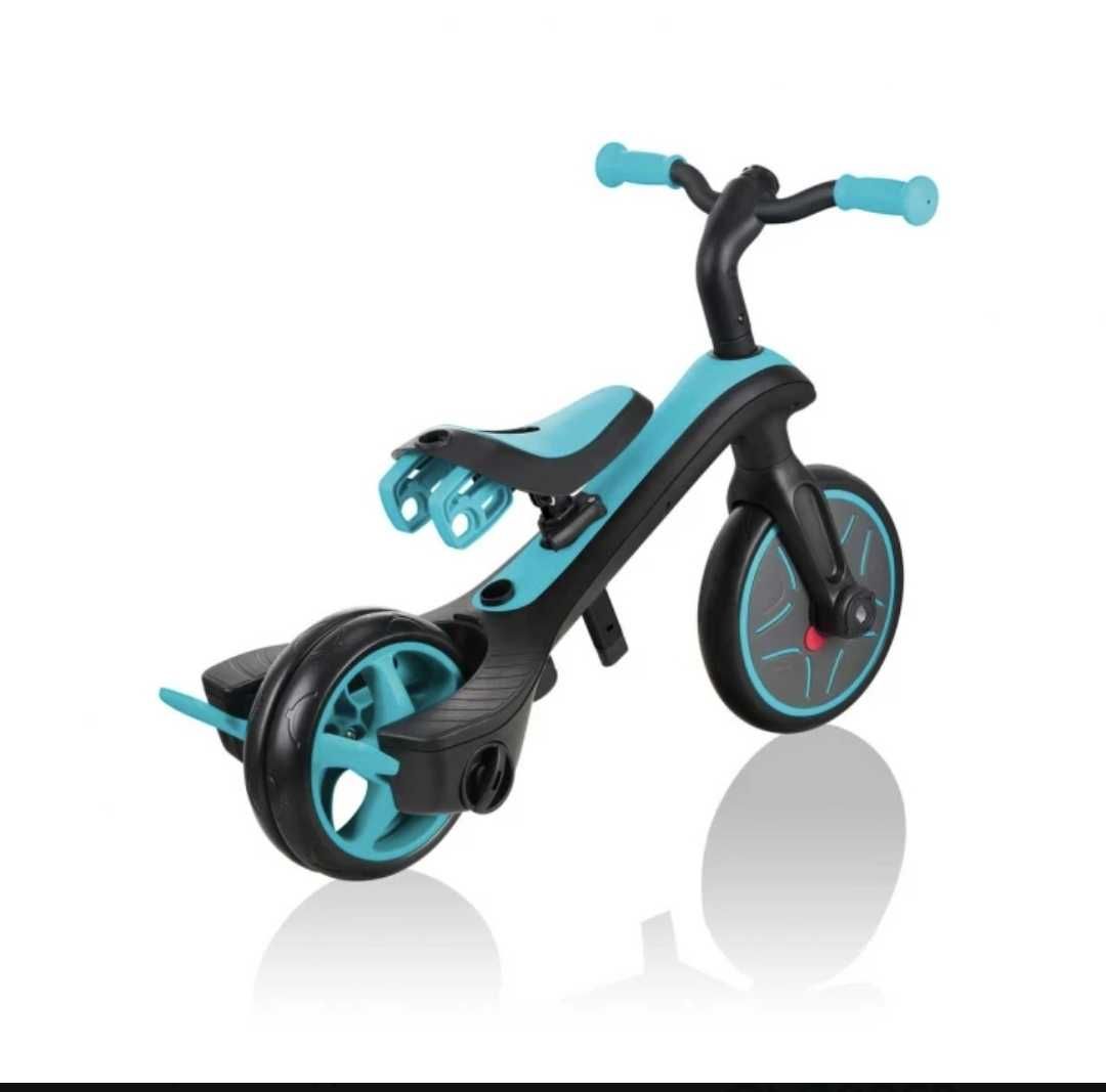 Детска триколка Globber 4 в 1 - Trike Explorer, синьо-зелена