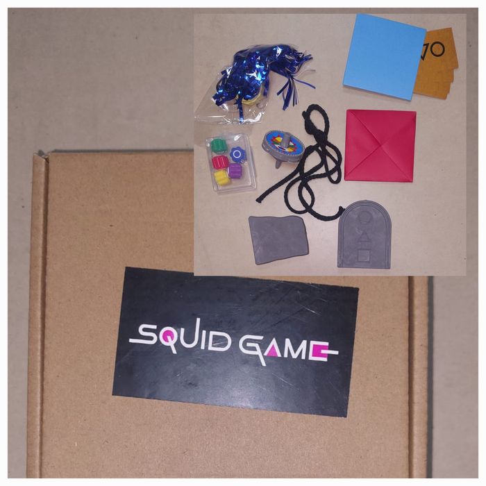 Set jocuri squid game . Jocul calamarului . 60 lei. Gongi . Gonggi