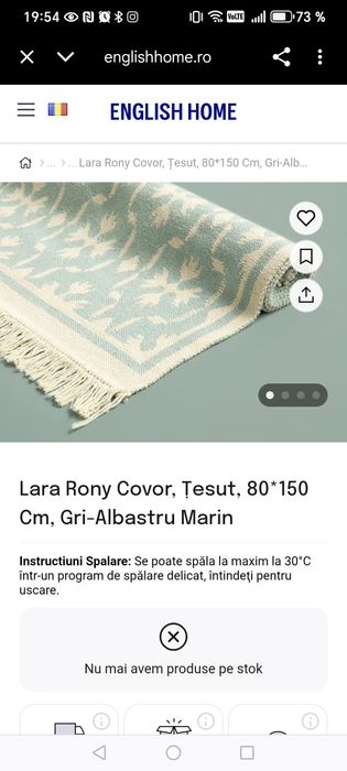 Covor țesut din bumbac